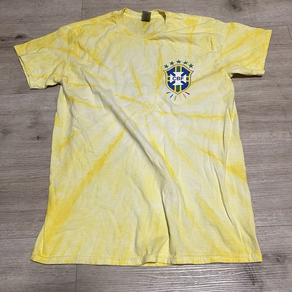Brazil Soccer CBF‎ Shirt Yellow Size M Football Pride 2024 Mens Brasil